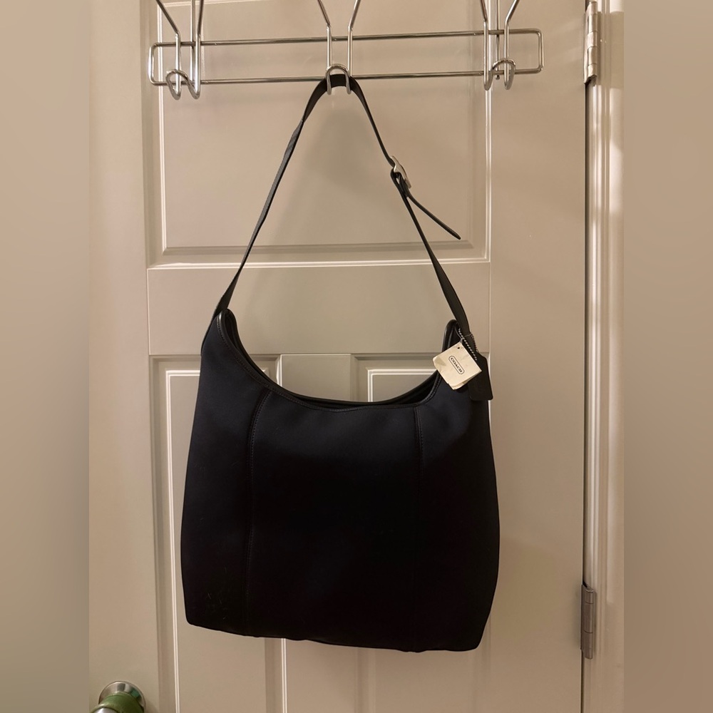 NWT VTG COACH Neoprene Hobo black